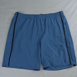 MPG 2XL x 9" Light Blue Pull On‎ Above Knee Athletic Shorts